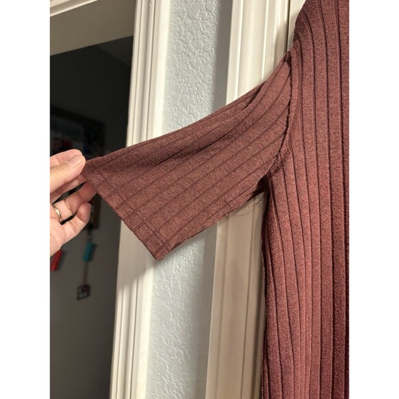 Free People Heart Strings Vneck Collared Womens Knit Short Sleeve Size Medium - Picture 3 of 7